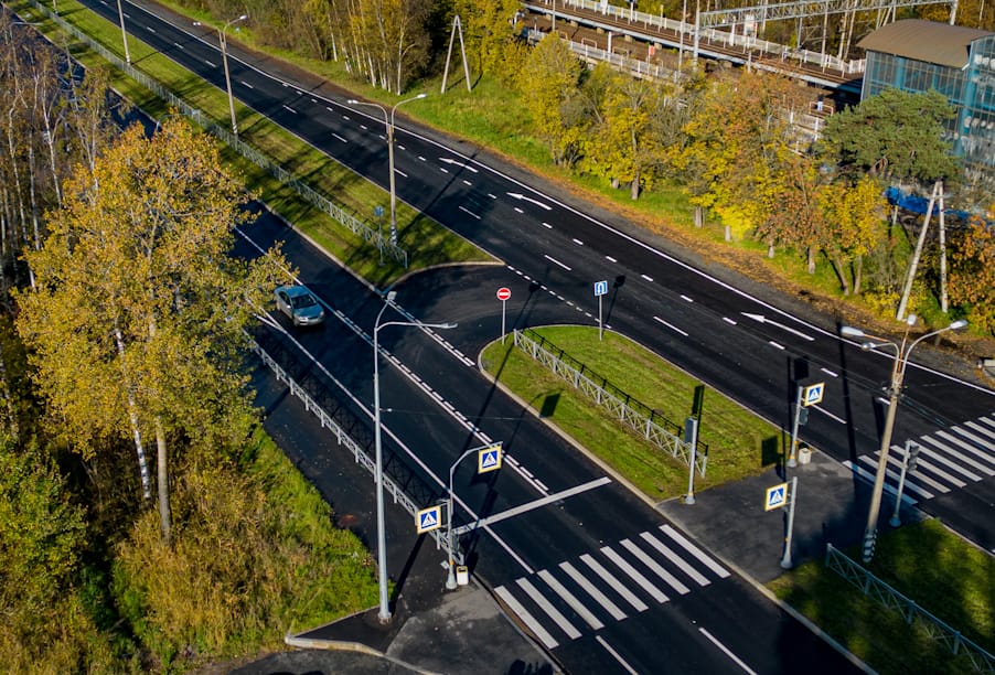 В Санкт-Петербурге отремонтировали 18 км Зеленогорского шоссе